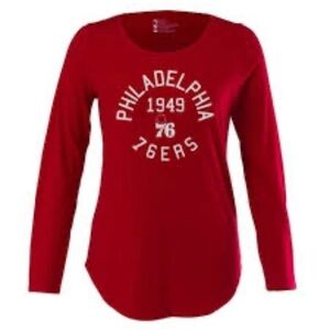 Nba Philadelphia 76ers Women's
Long Sleeve Scoop Neck T-shirt new